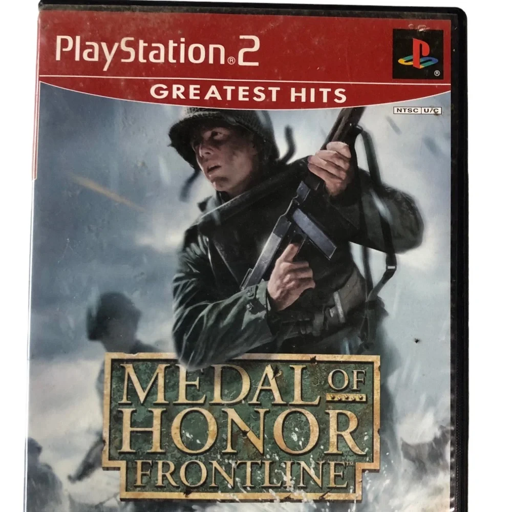 Video Game - SONY PLAYSTATION 2 MEDAL OF HONOR FRONTLINE Game with Case & Book